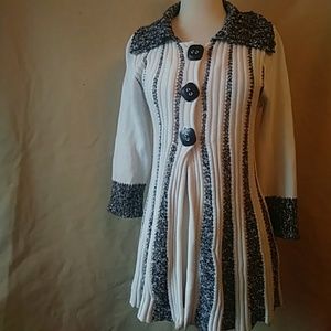 57th Street New York sweater coat-sz M